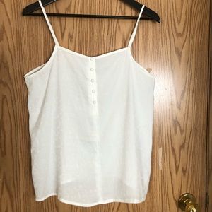 Formal tank top with subtle floral pattern